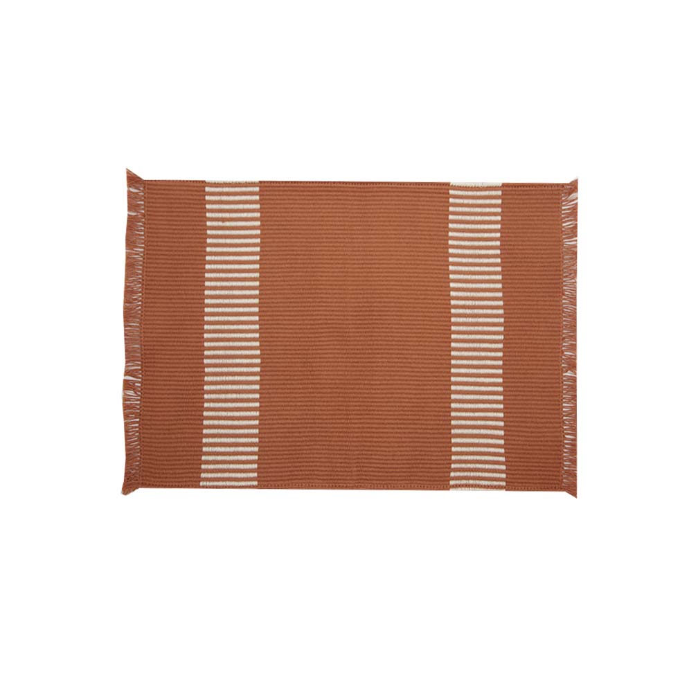 Set 2 Tovagliette Cannellato Terra/Latte
