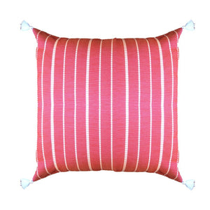 Fodera cuscino vida decorato con flottanti, tessuto al telaio di legno 100% cotone con zip nascosta
